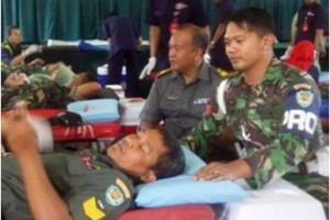 Baksos donor darah Koim 0615 Kuningan.